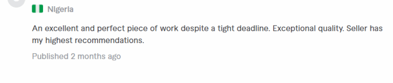 customer review feedback fiverr