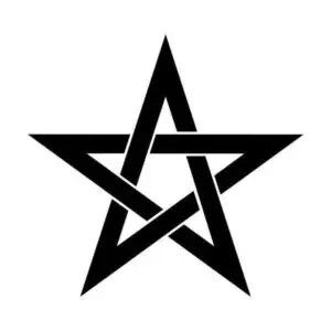 A pentagram is the basic five-pointed star shape, while a pentacle is a pentagram enclosed within a circle. In modern Paganism and Wicca, the pentagram symbolizes the five elements (earth, air, fire, water, and spirit), and when these elements are enclosed by the circle of the pentacle, it signifies their harmonious connection within the universe.